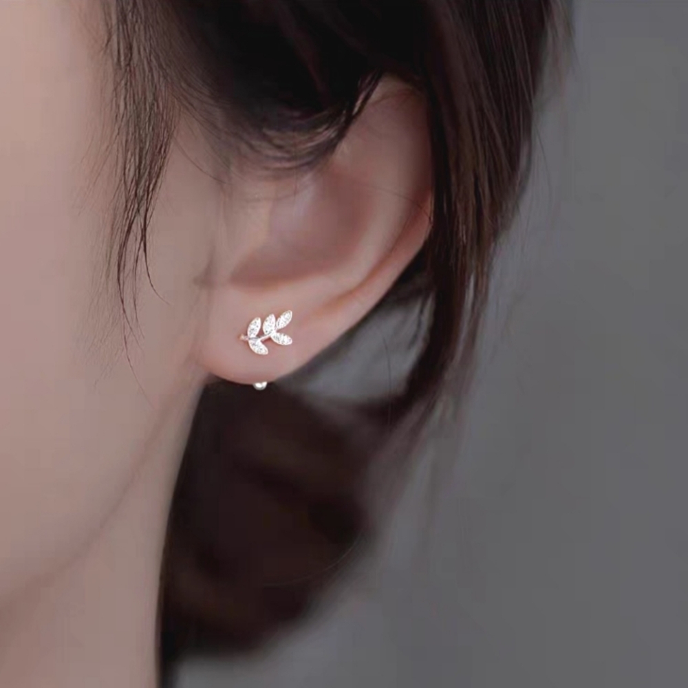 S925 Silver Elegant earrings with White Zirconia